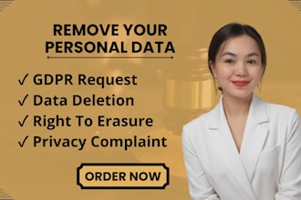 draft gdpr dsar, right to erasure and privacy rights request letters