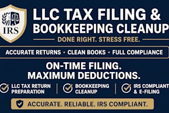 prepare annual llc tax filing and bookkeeping cleanup