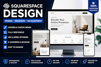 build, design, redesign or develop your squarespace website