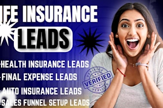 provide life insurance leads, life insurance, insurance sales funnel