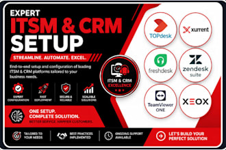 setup itsm CRM topdesk xurrent freshdesk zendesk suite teamviewer one xeox