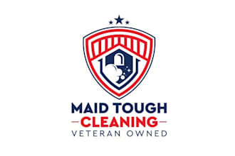 design veteran owned cleaning business logo