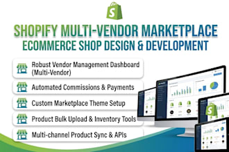 shopify multi vendor build multi vendor ecommerce marketplace shopify website