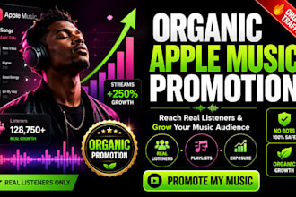 do organic apple music promotion, itunes, apple music playlist