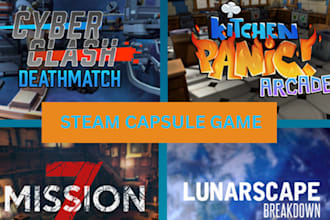 make custom steam capsule art steam game cover art 2d game cover indie game art
