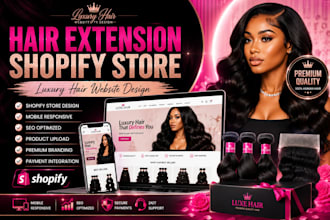 design hair extension shopify store hair website wig store lipstick