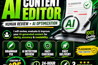 review, evaluate and improve ai generated content