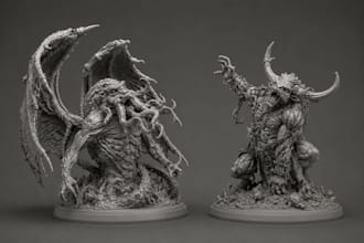 sculpt 3d miniature warhammer 3d figurine tabletop dnd 3d model for 3d printing