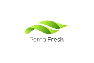 design unique poma fresh logo