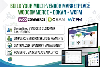 build woocommerce multi vendor marketplace with dokan wcfm multivendor website