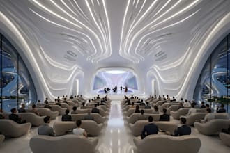 design 3d event halls, auditoriums, and multipurpose spaces