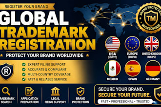 register your trademark in mexico, USA uspto euipo ukipo germany and spain