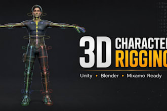 create rig your 3d character for unity blender mixamo game development unity rig