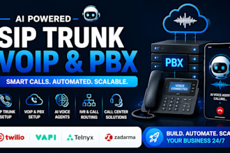 sip trunk vapi telnyx twilio zadarma voip pbx voip autodialer pbx for USA, UK