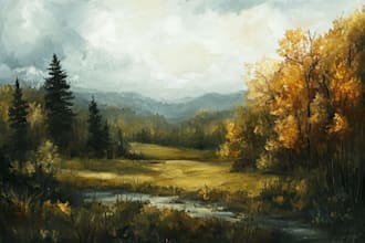 landscape oil painting art
