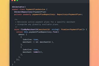 fix bugs and build rest apis in node js, nestjs, and react