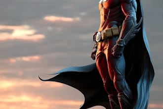 create superhero caricature for you