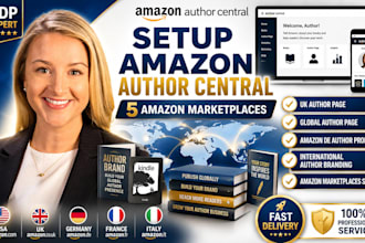 setup author central page for amazon KDP book publishing