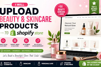 upload beauty and skincare products to shopify store
