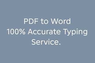 fast typing and PDF to word conversion