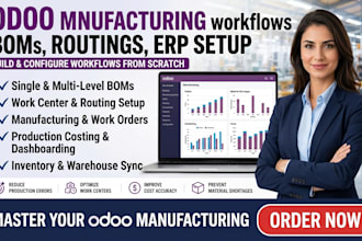 build configure your odoo boms, routing and manufacturing workflows from scratch