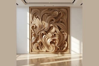 3d bas relief 3d wall art 3d abstract relief 3d wood carving cnc stl printing