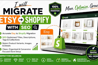 migrate etsy listings to shopify with SEO