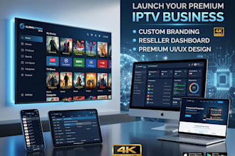 design a iptv website, iptv panel and rebrand your iptv app with payment gateway