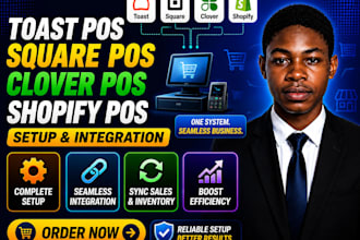 toast pos square pos clover pos shopify pos setup integration