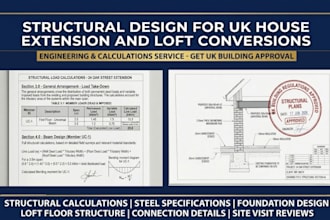 do UK structural calculations for building regulations, extensions and lofts