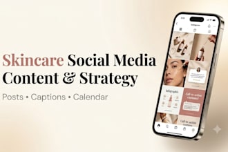 design social media content for skincare and beauty brands