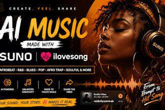produce ai afrobeat, soulful, pop, trap and soulful music with suno ai