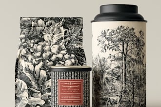 design a premium supplement product label packaging
