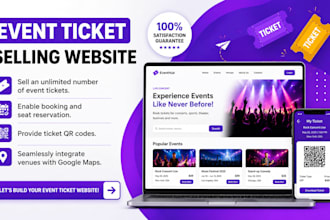 design event website event ticket website event booking ticket selling website
