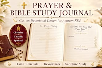 design prayer and bible study journal KDP