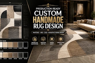 design custom rugs with pantone colors for production