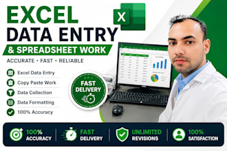 do accurate excel data entry and spreadsheet work