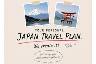 create a japan travel plans as a 30country travel enthusiast