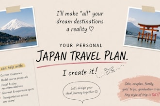 create a custom japan travel itinerary for your perfect trip to japan