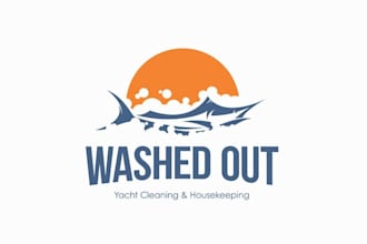 make magnificent logo for a high end yacht cleaning service