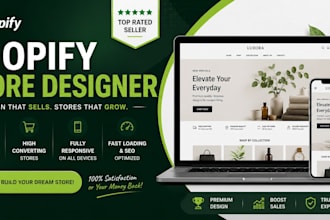 create modern shopify store for dropshipping and brands
