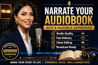 narrate your audiobook voice over for acx and audible
