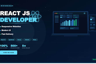 responsive react js website development