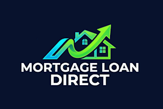 do mortgage loan direct mascot logo design