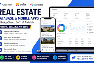 appsheet real estate database, softr airtable, softr mvp mobile app, airtable