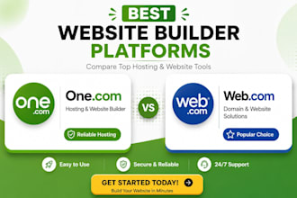 design one com web com website and responsive landing page