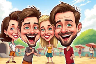 draw a caricature, cartoon caricatures