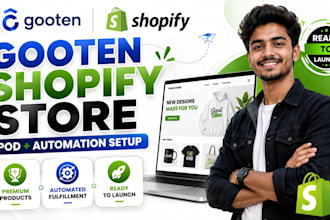 gooten shopify shopify pod shopify dropshipping gooten store