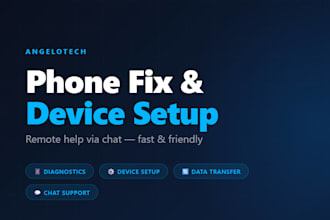 diagnose your device issue or setup your new device