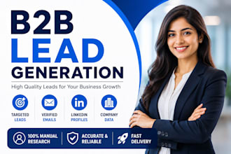 provide b2b leads, linkedin leads and email lists